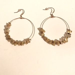 NWT Stone Beaded Earrings